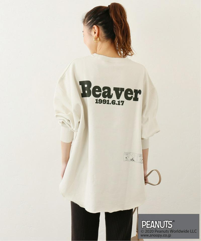 【PEANUTS×DISCUS for relume】SNOOPYオーバーサイズスウェット◆