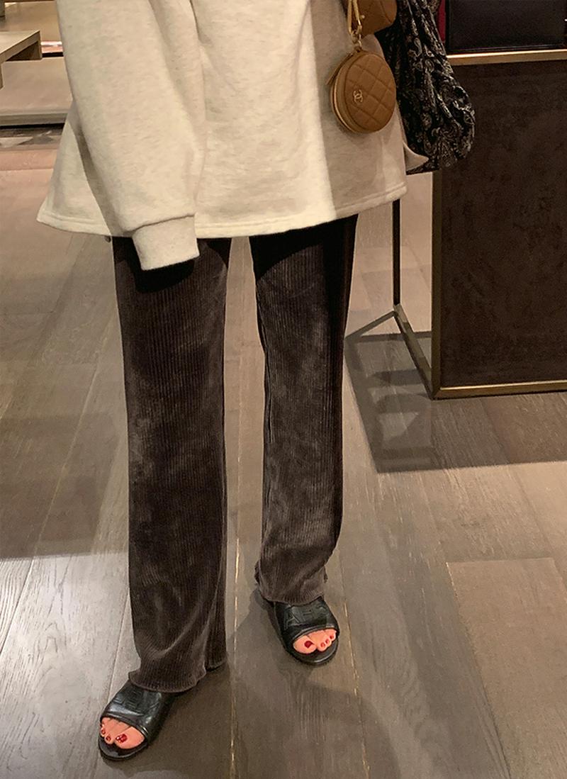 コーデュロイストレートパンツ
