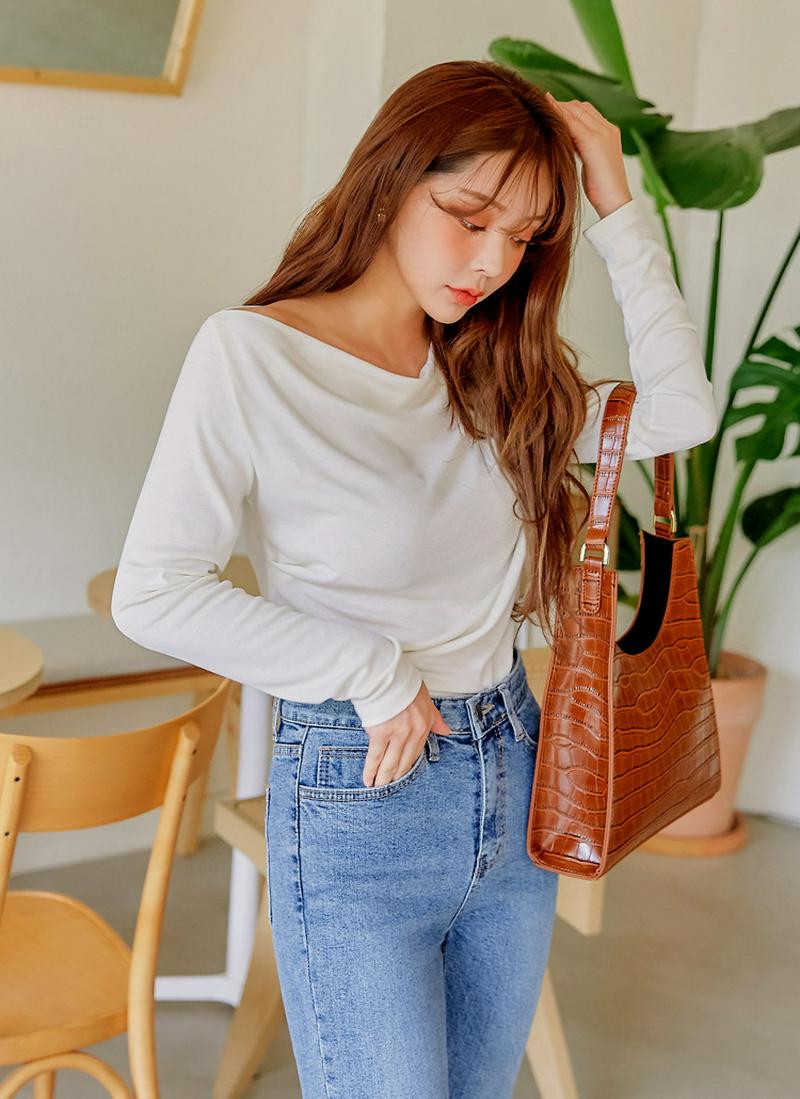ドレープ長袖Tシャツ