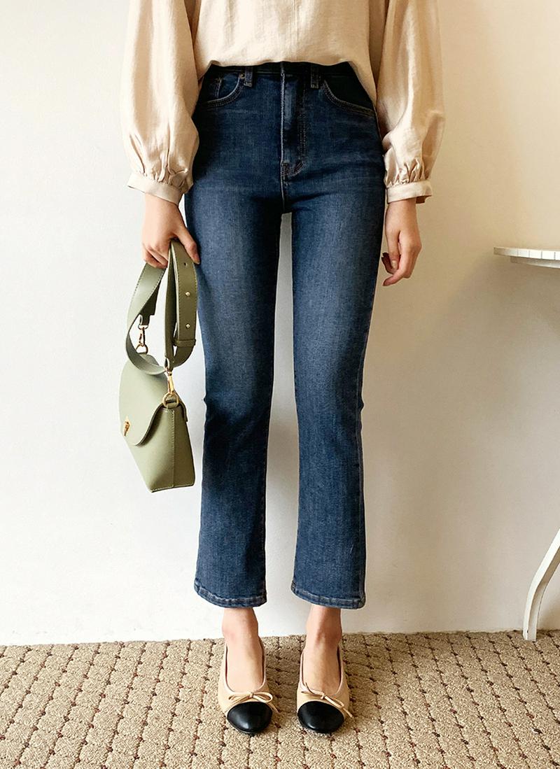 裏起毛スキニーデニムパンツ・全1色
