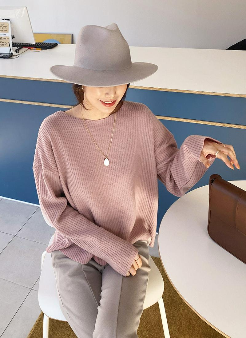 起毛リブTシャツ・全4色