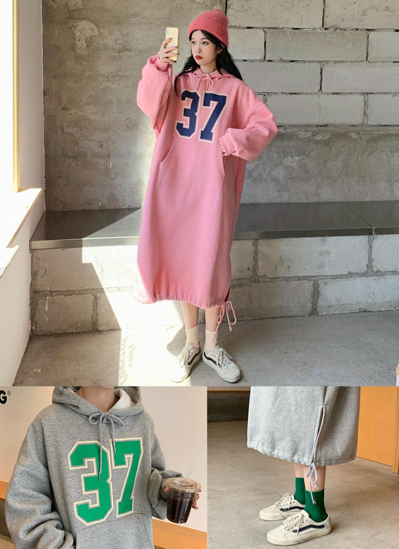 マフポケットスウェットワンピース