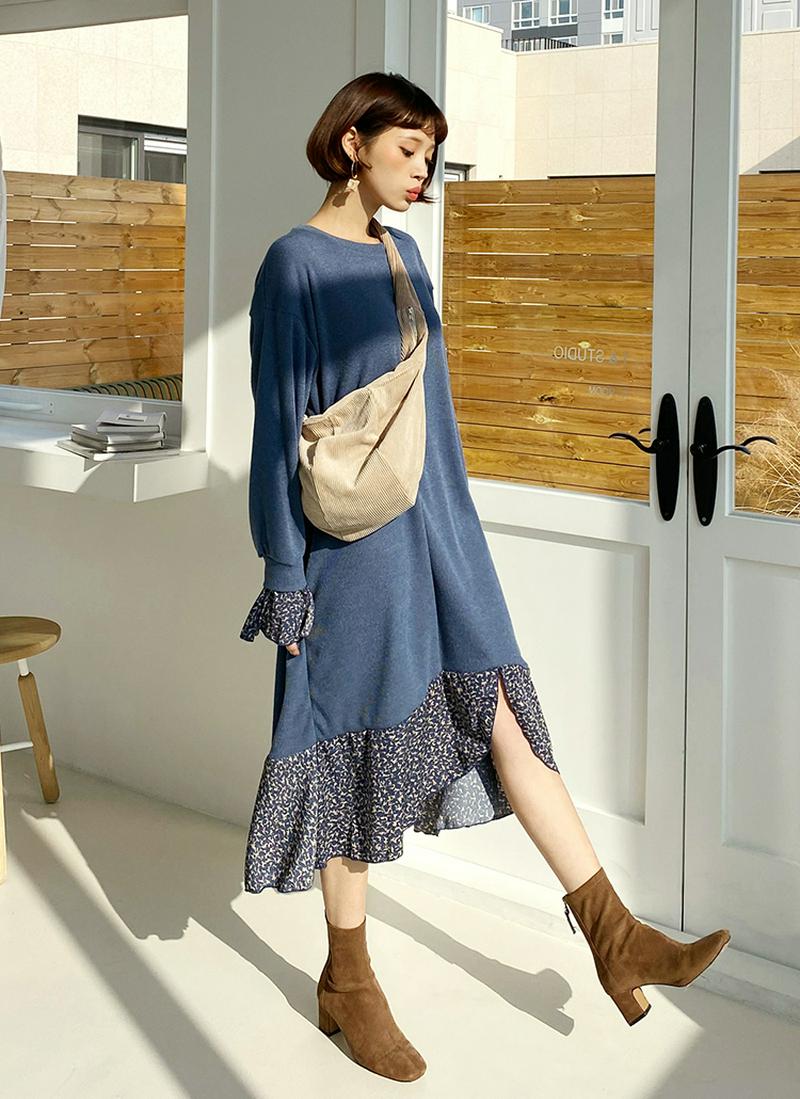 パターンヘムワンピース・全3色