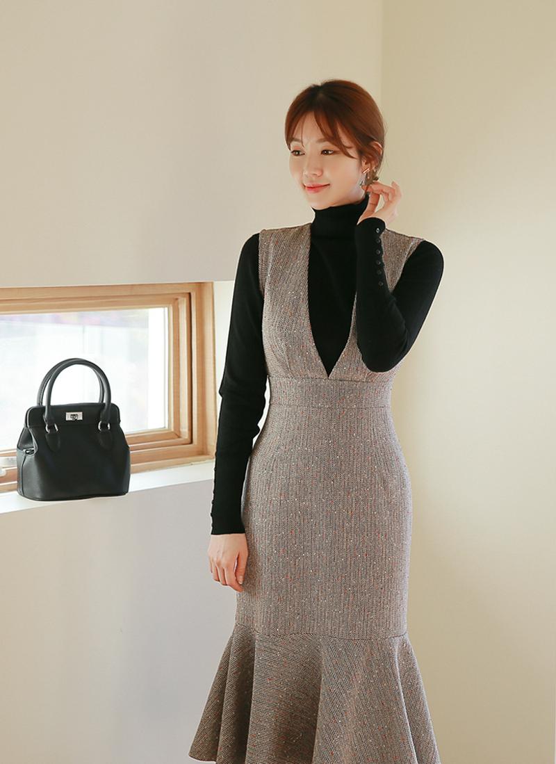 マーメイドスリーブレスワンピース