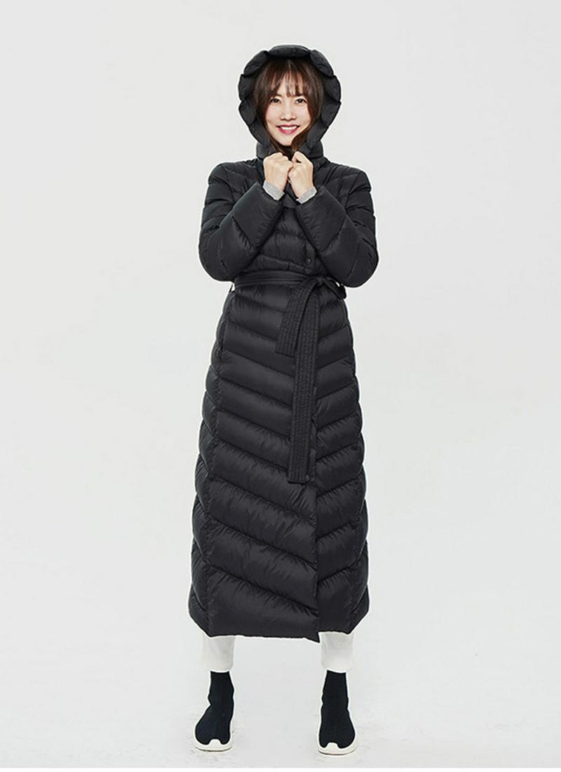 ストラップ付グースダウンロングジャケット