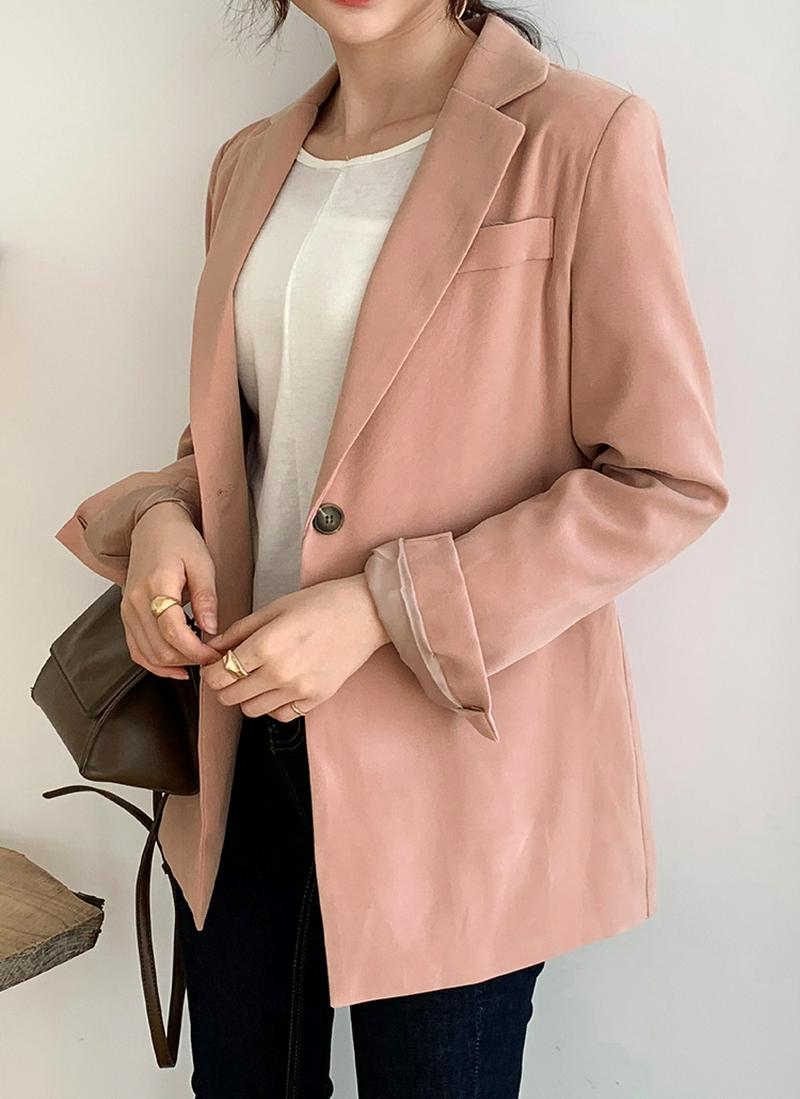 ワンボタンミドルジャケット・全3色