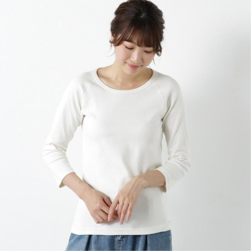 何枚でも欲しい◎のびのびストレッチ７分袖Ｔシャツ（ページワン/PAGE ONE）