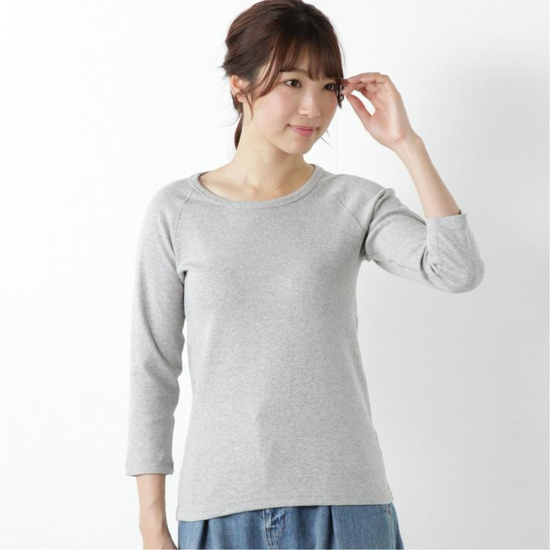 何枚でも欲しい◎のびのびストレッチ７分袖Ｔシャツ（ページワン/PAGE ONE）