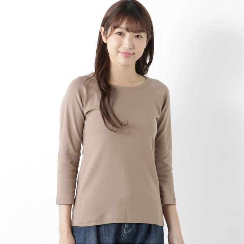 何枚でも欲しい◎のびのびストレッチ７分袖Ｔシャツ（ページワン/PAGE ONE）