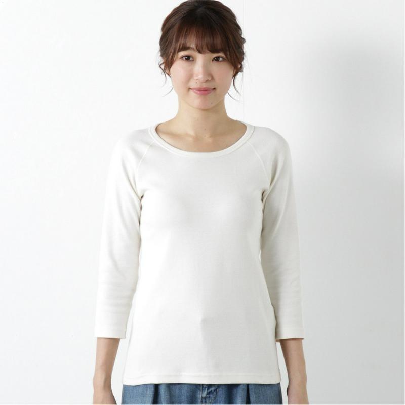 何枚でも欲しい◎のびのびストレッチ７分袖Ｔシャツ（ページワン/PAGE ONE）