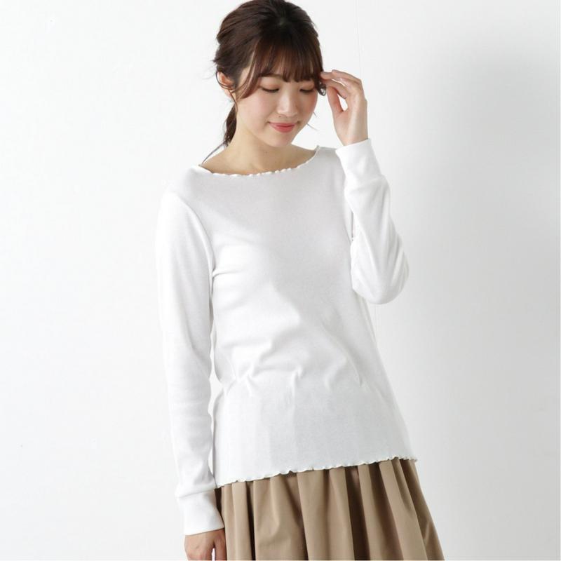 しっとり椿オイル加工◎そで切替長袖Ｔシャツ（ページワン/PAGE ONE）