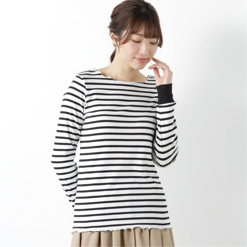 しっとり椿オイル加工◎そで切替長袖Ｔシャツ（ページワン/PAGE ONE）