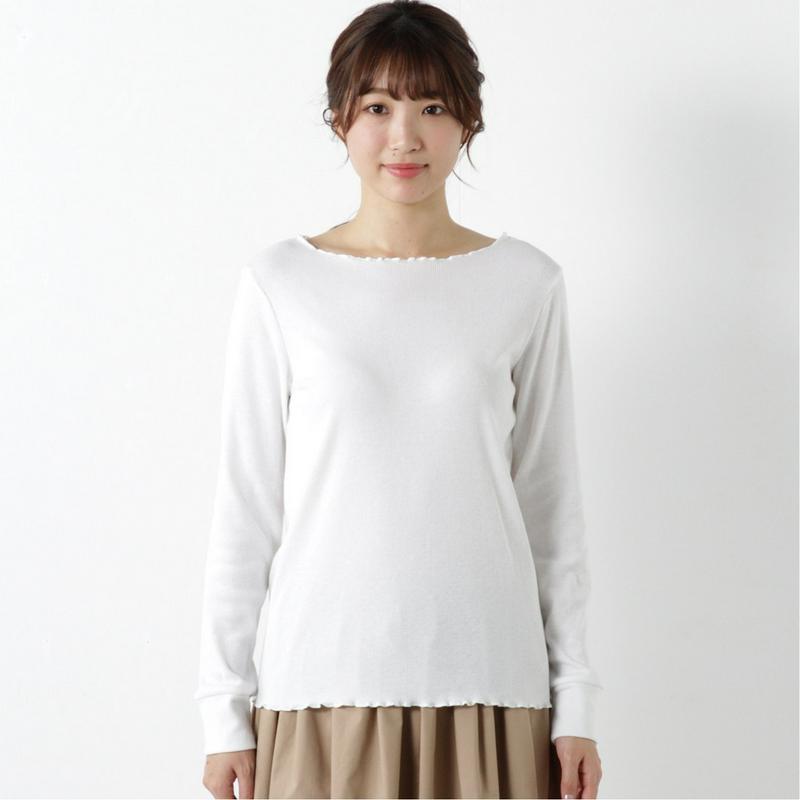 しっとり椿オイル加工◎そで切替長袖Ｔシャツ（ページワン/PAGE ONE）