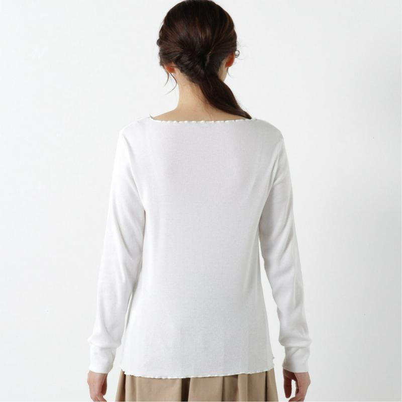 しっとり椿オイル加工◎そで切替長袖Ｔシャツ（ページワン/PAGE ONE）