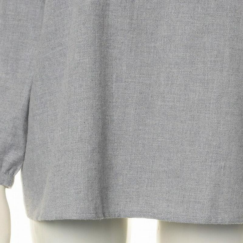 【３０％ＯＦＦ】ウール混ビエラタックリボンブラウス【ＬＬ～５Ｌ】