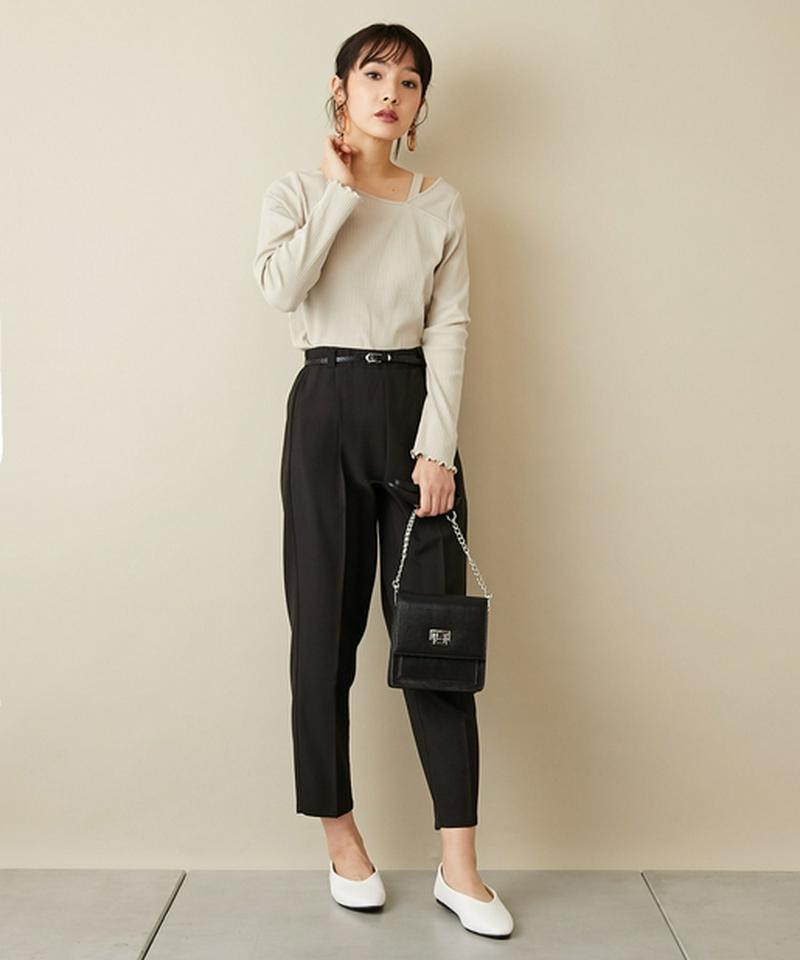 【STYLE UP】スタイルアップテーパードアンクルパンツ/スラックスパンツ