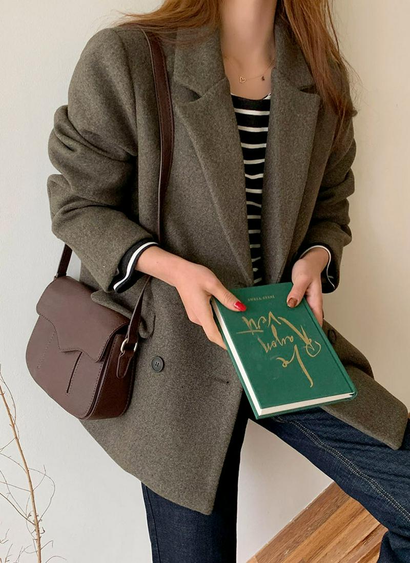 ウール混シングルジャケット