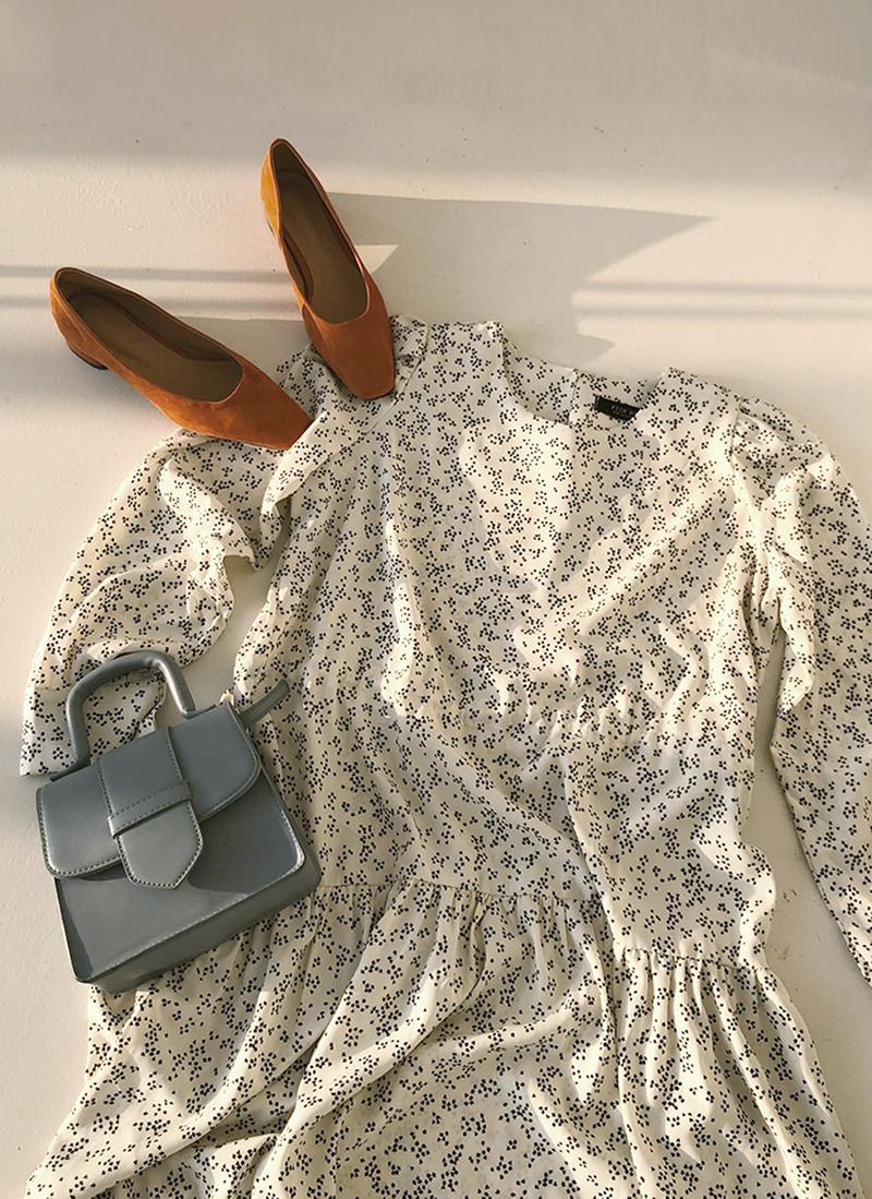 パターンドロストワンピース・全3色