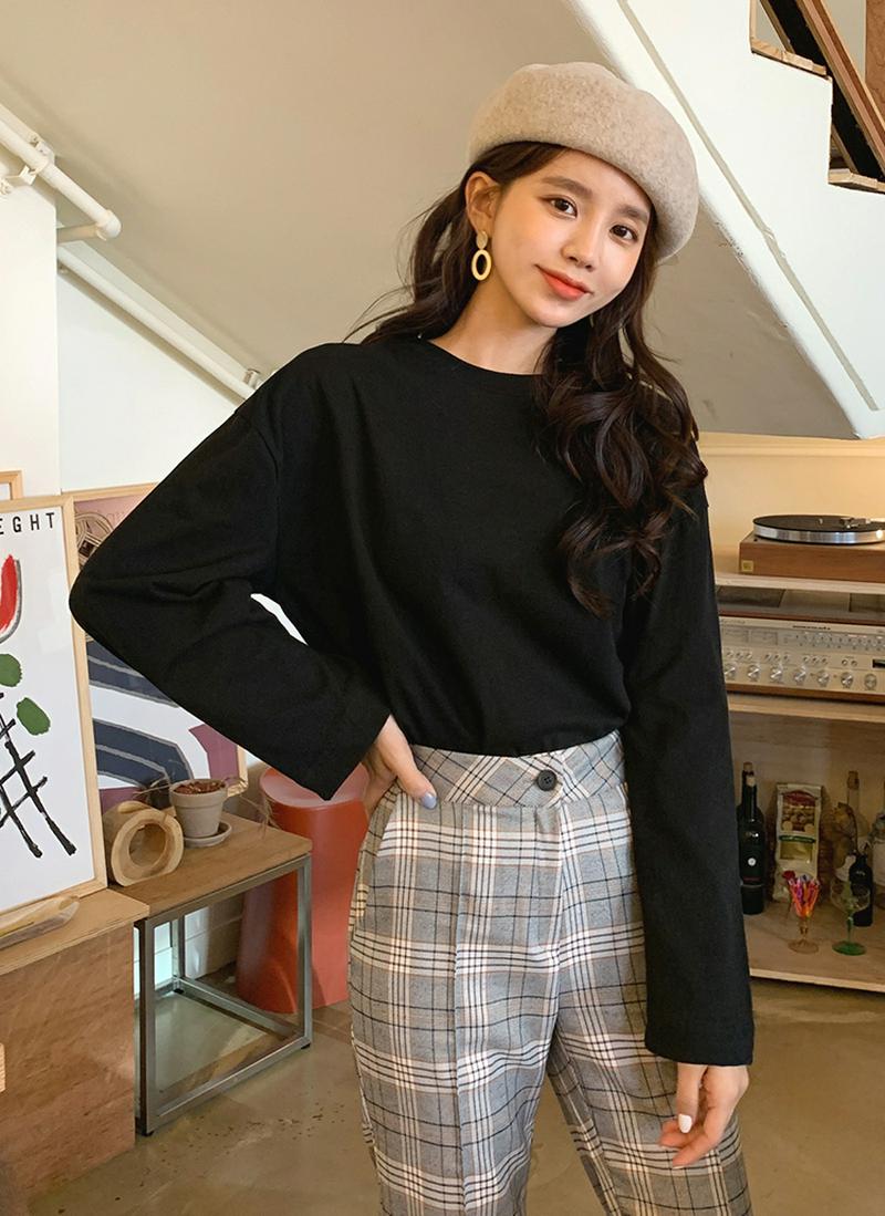 コットンラウンドネックTシャツ・全5色