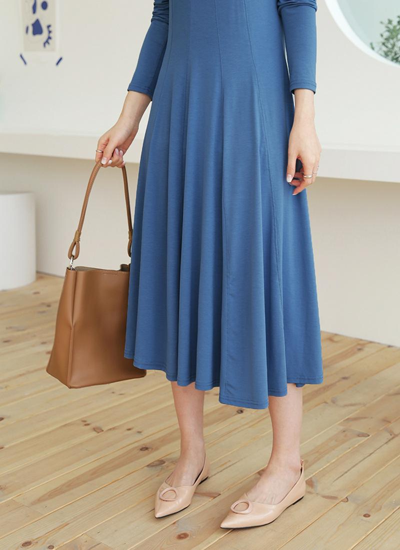 ステッチフレアワンピース・全3色