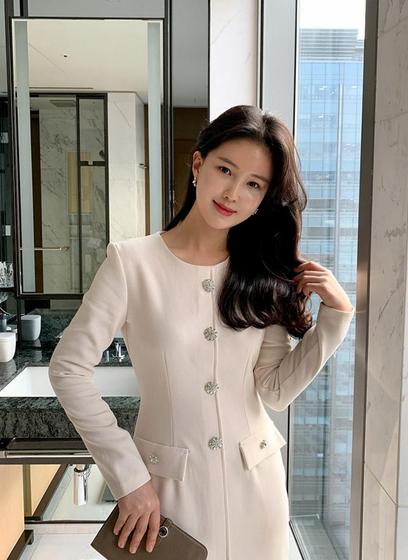 キュービックラインスリムワンピース