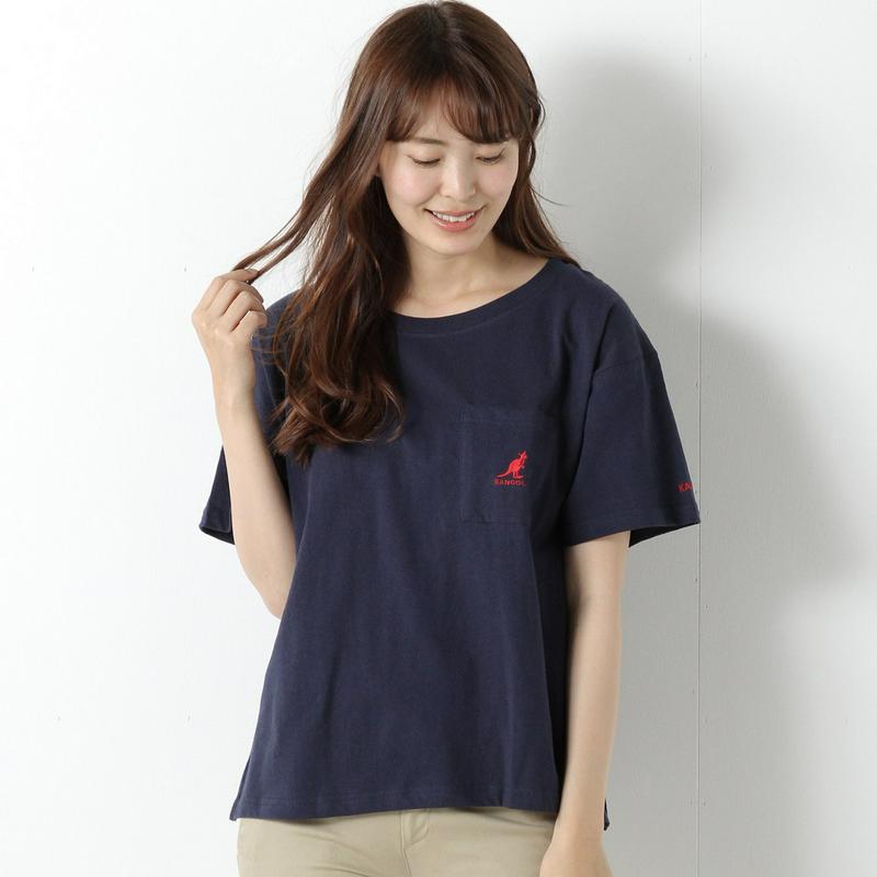 ＫＡＮＧＯＬポケット付刺繍Ｔシャツ