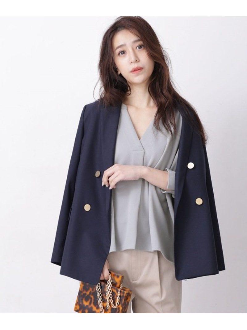 WEB限定/カットジョーゼットスキッパーブラウス