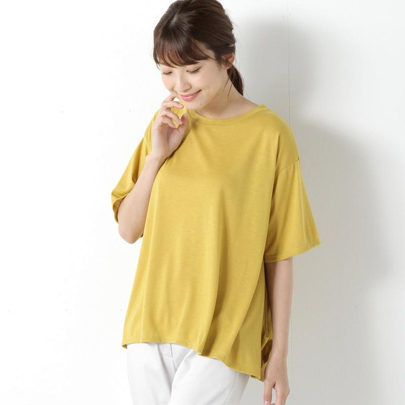 天竺裾ヘムゆるＴシャツ