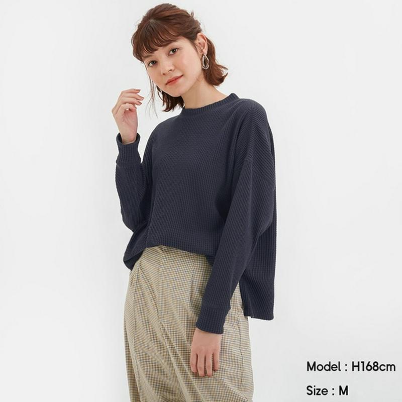 ワッフルロングスリーブT(長袖)JN+X