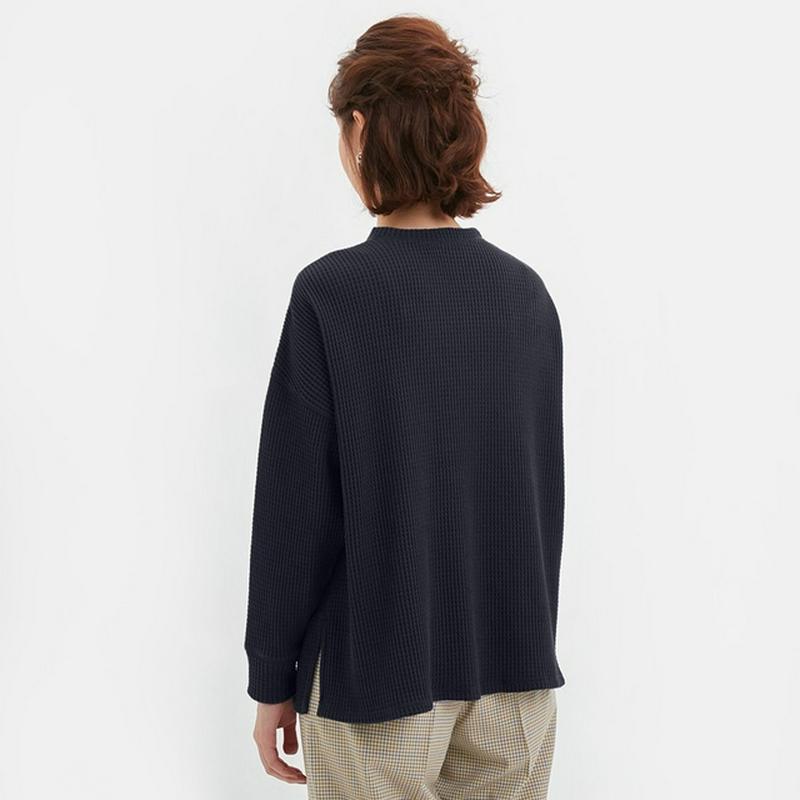 ワッフルロングスリーブT(長袖)JN+X