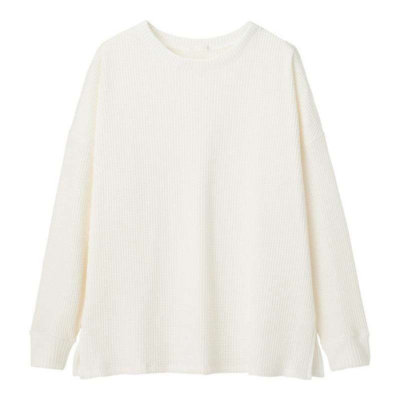 ワッフルロングスリーブT(長袖)JN+X