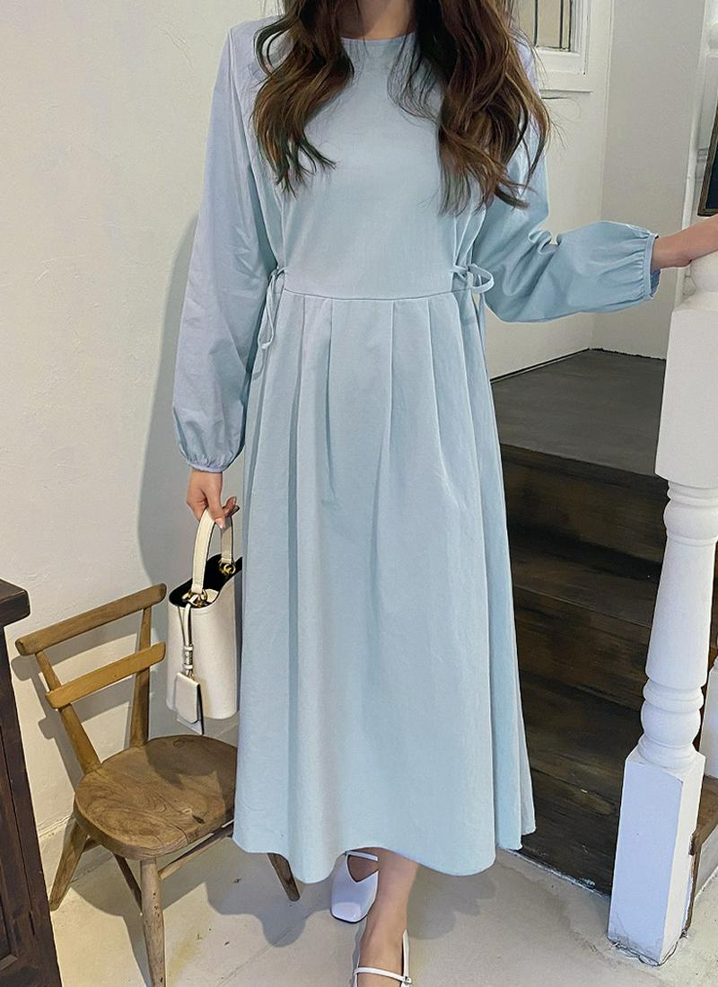 サイドストリングロングワンピース