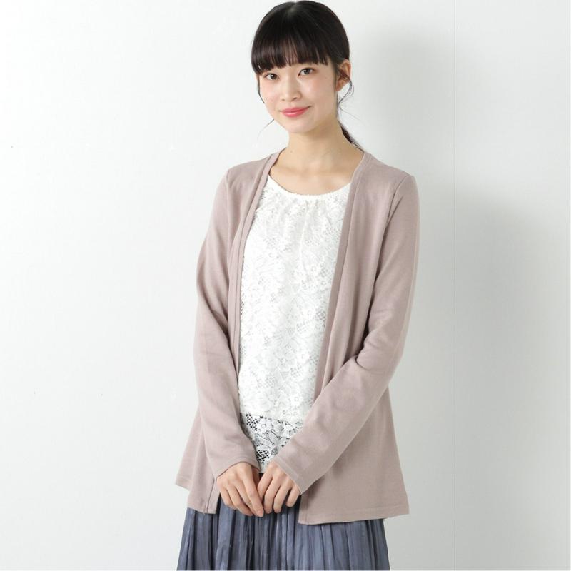 １枚でコーデ完成◎前身レースフェイクＴシャツ