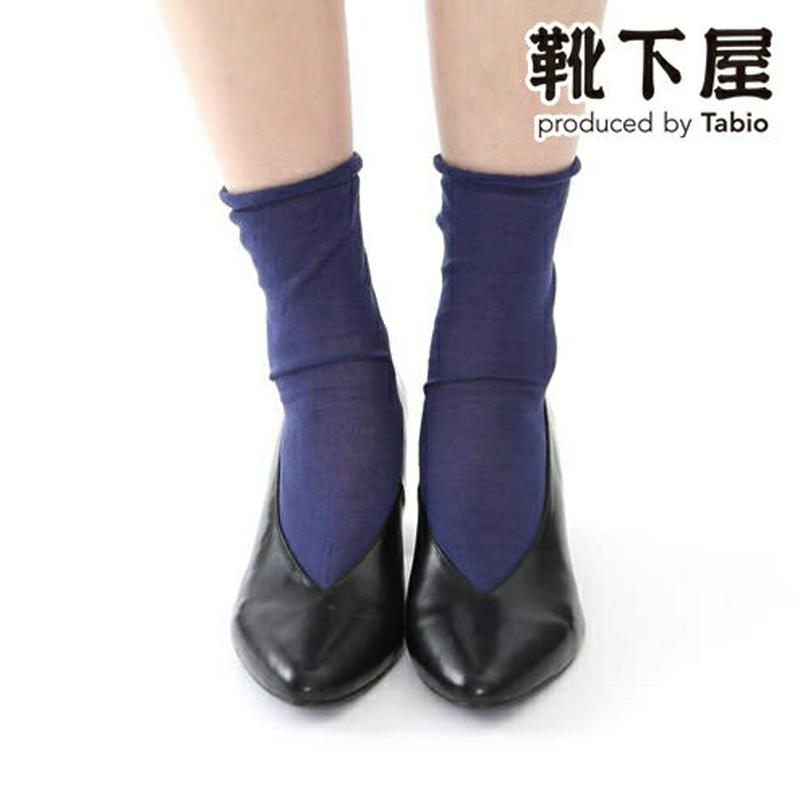 【あす楽】【靴下屋】 ◆消臭◆ガーゼ調ソックス24〜26cm / 靴下 タビオ Tabio くつ下 ショート デオドランド レデ