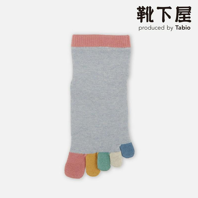 【全品送料無料★〜6/11 23:59迄】【あす楽】【靴下屋】 New指先レインボー五本指アンク / 靴下 タビオ Tabio くつ下 5本指 五本指 5本指靴下 五本指靴下 5本指ソックス 五本指ソックス レディース 日本製 2206ka