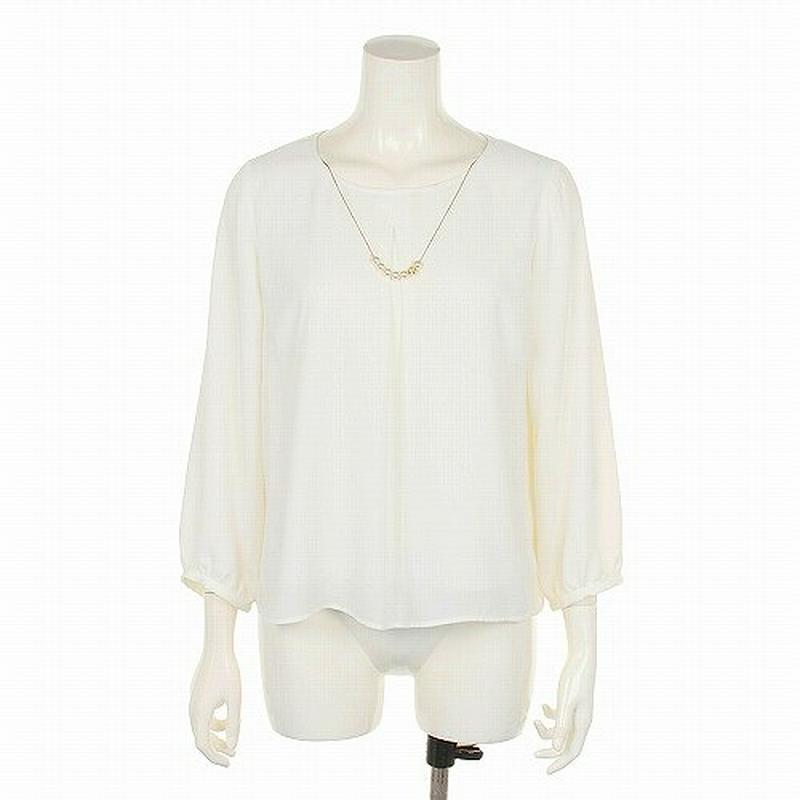 シフォンネックレス付きブラウス【１５号～２３号】（エムビー/MB）