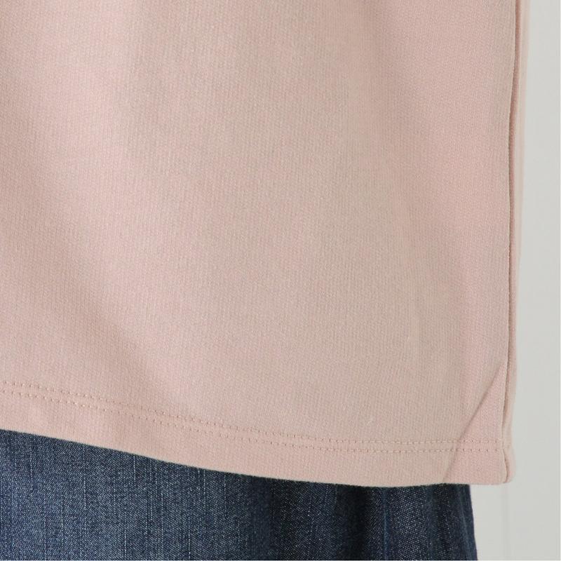表面感のあるピーチ起毛のタック入りＴシャツ（ノージーン/NO JEAN）