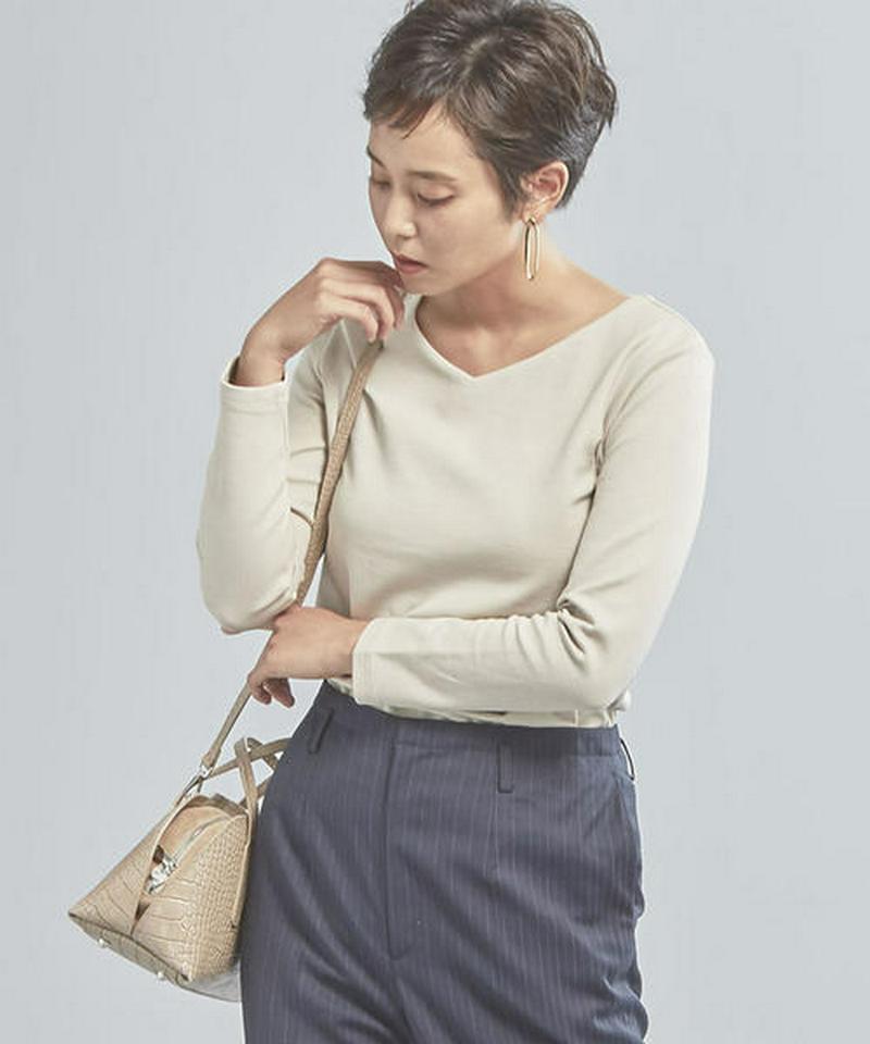 【WORK TRIP OUTFITS】BC リップル Vネック プルオーバー