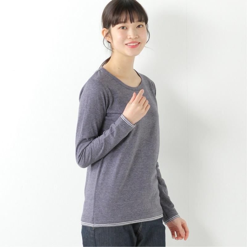 手触りの良い接結レイヤードＴシャツ