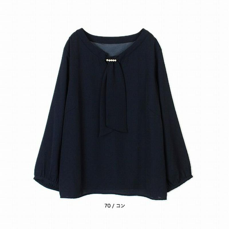 シフォンジョーゼットブラウス【１５号～２３号】（エムビー/MB）