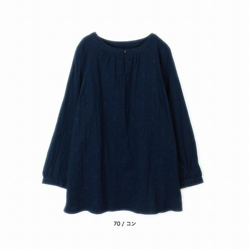 Ｗガーゼ刺繍ブラウス【ＬＬ～５Ｌ】
