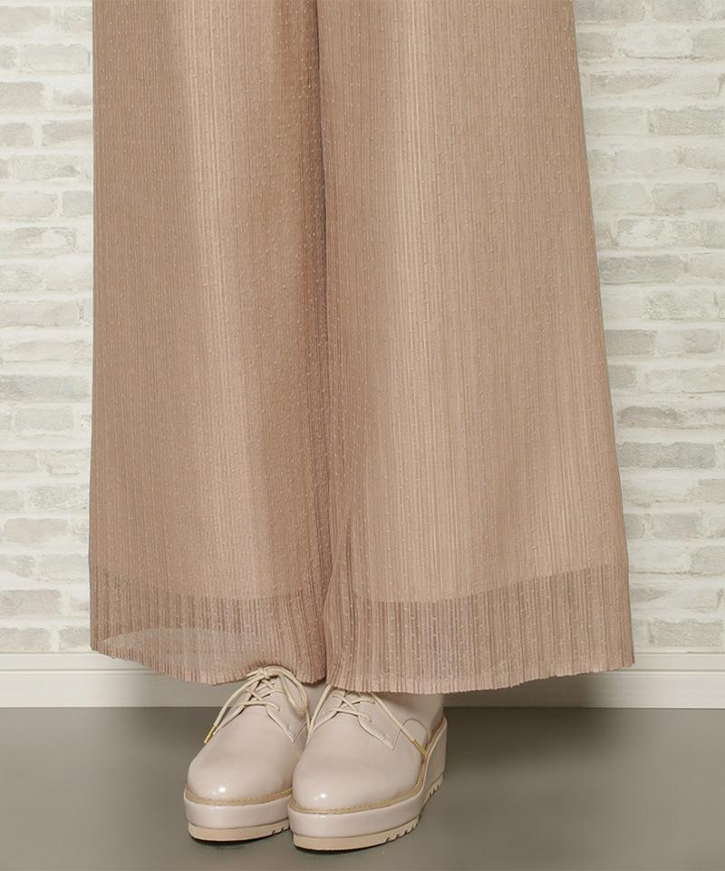 チュールプリーツドロストパンツ