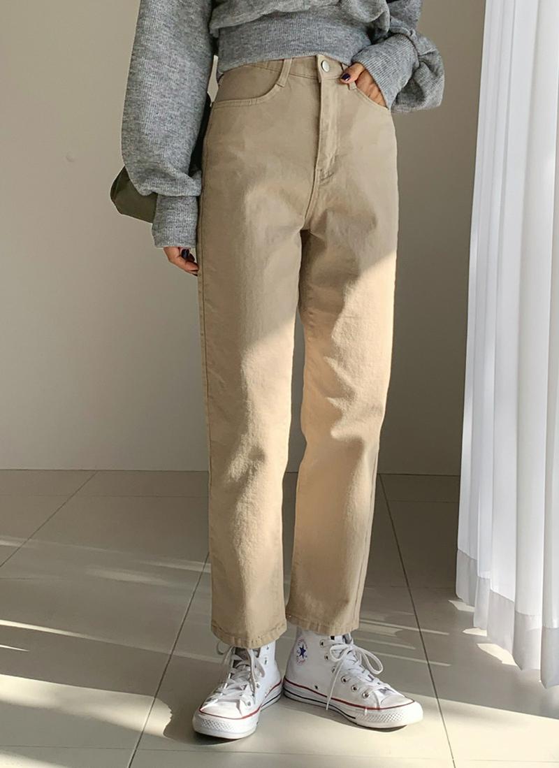 ハイウエストスリムパンツ・全4色