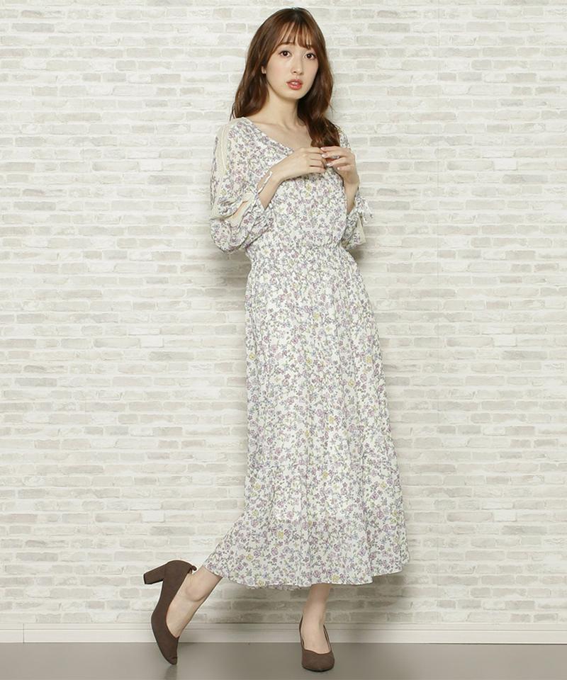 LaBouquet　レーススリーブワンピース