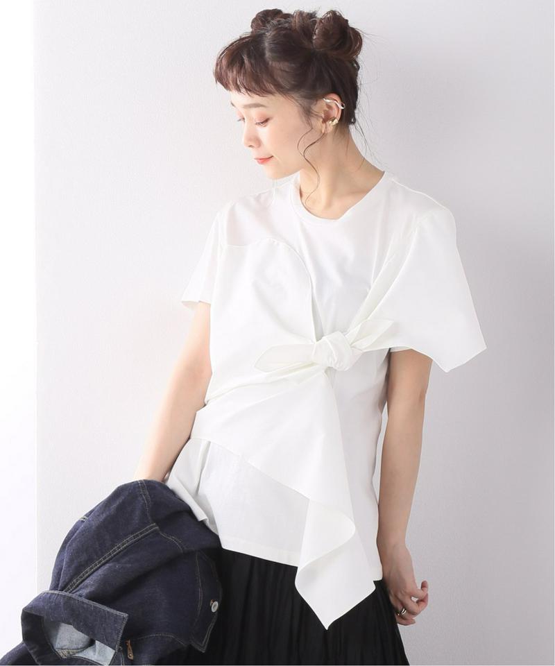 【AKIRA NAKA/アキラ ナカ】Drape knot pullover WH:カットソー