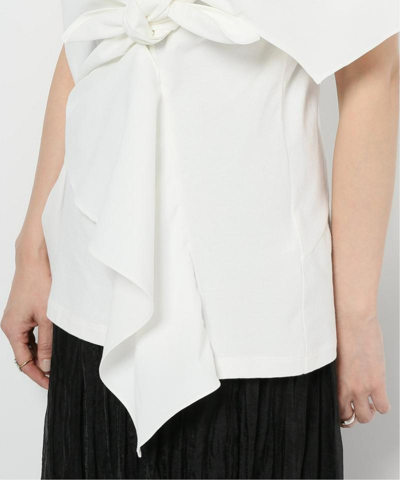 【AKIRA NAKA/アキラ ナカ】Drape knot pullover WH:カットソー