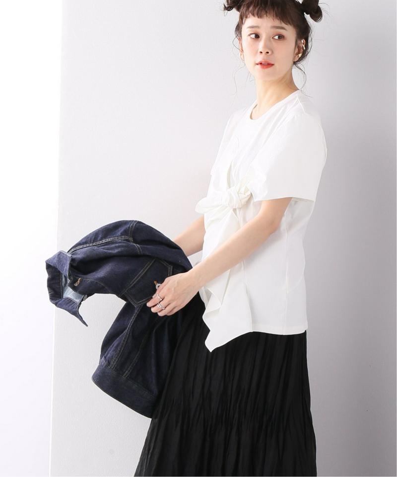 【AKIRA NAKA/アキラ ナカ】Drape knot pullover WH:カットソー