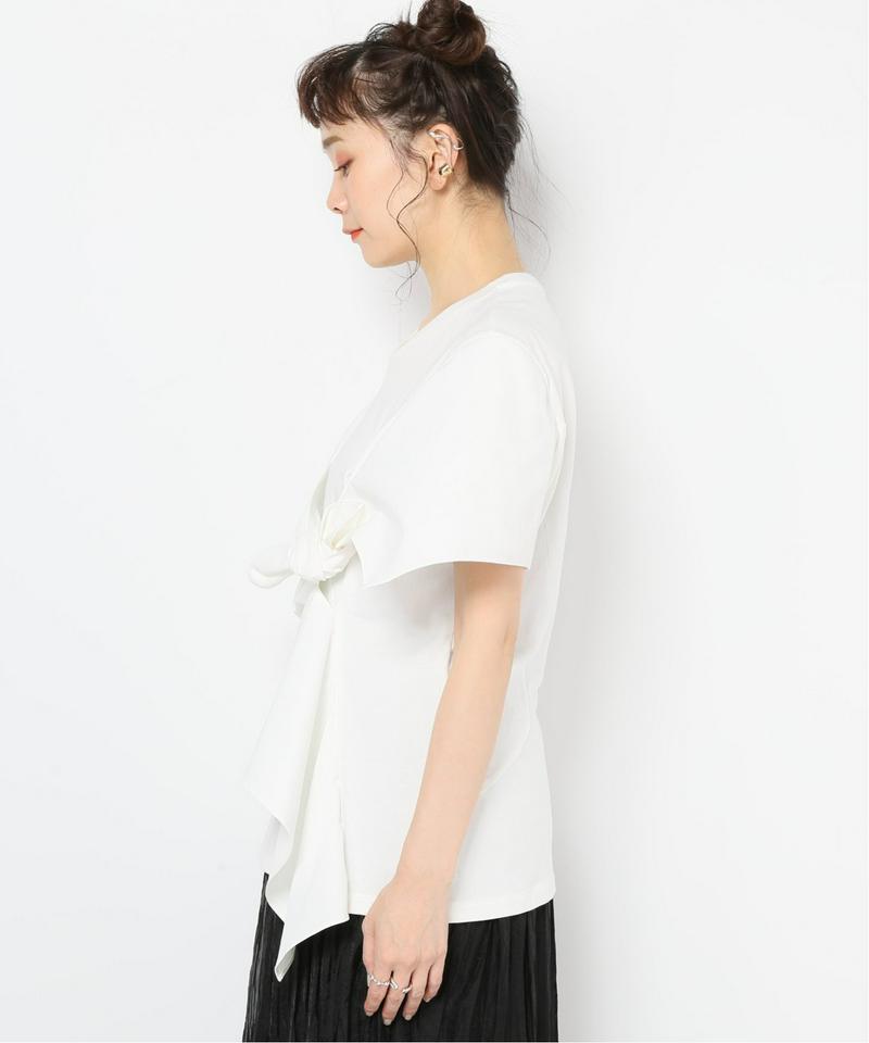 【AKIRA NAKA/アキラ ナカ】Drape knot pullover WH:カットソー