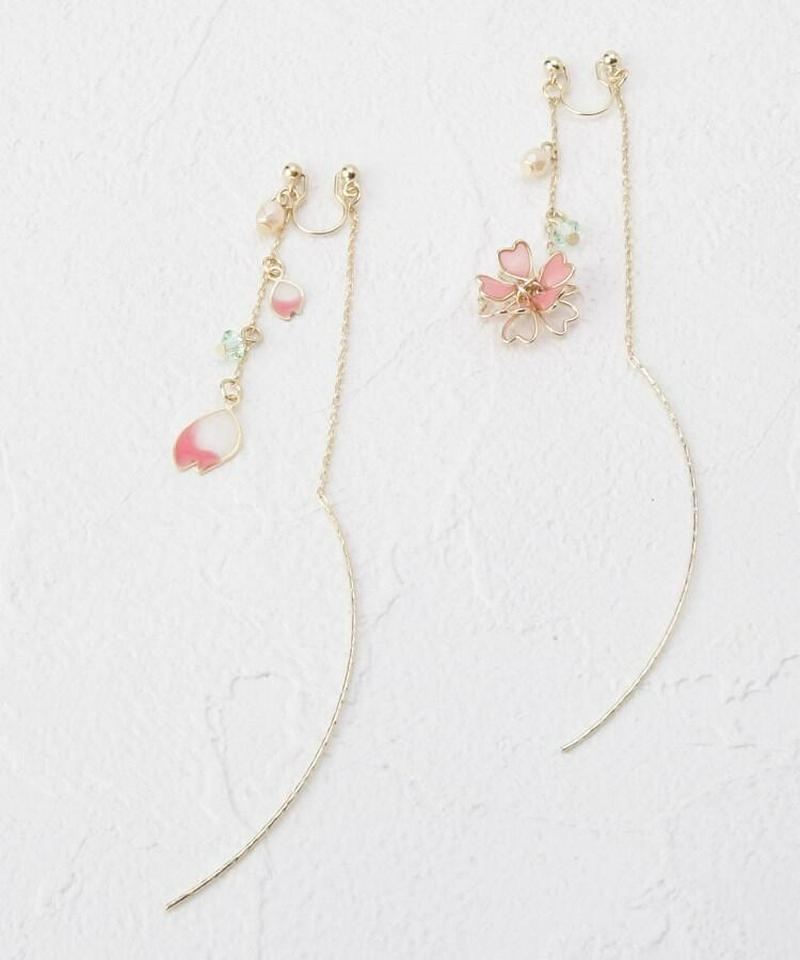 エポ桜ノンホールピアス（イヤリング）