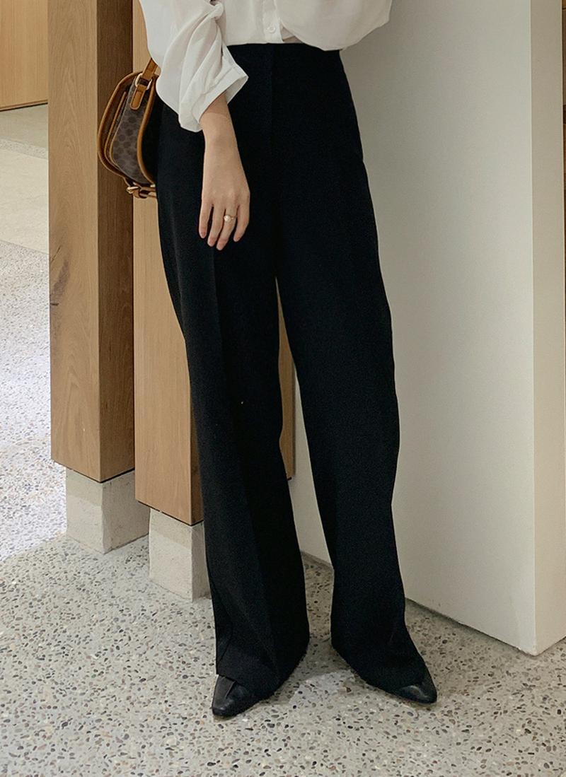 ハイウエストストレートスラックス